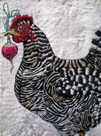 Hen and Radish Detail